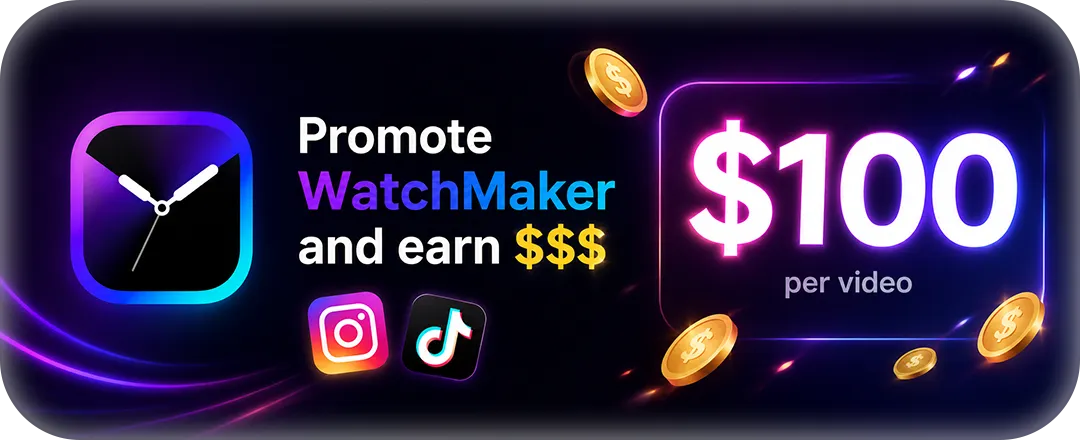 Creator rewards — post about WatchMaker and get paid